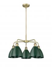 Innovations Lighting 516-5CR-AB-MBD-75-GR - Plymouth - 5 Light - 26 inch - Antique Brass - Chandelier