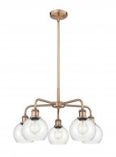 Innovations Lighting 516-5CR-AC-G122-6 - Athens - 5 Light - 24 inch - Antique Copper - Chandelier