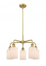  516-5CR-BB-G341 - Hadley - 5 Light - 23 inch - Brushed Brass - Chandelier