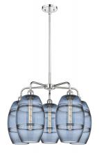  516-5CR-PC-G557-8BL - Vaz - 5 Light - 26 inch - Polished Chrome - Chandelier