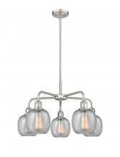  516-5CR-SN-G104 - Belfast - 5 Light - 24 inch - Satin Nickel - Chandelier