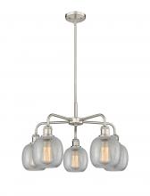  516-5CR-SN-G105 - Belfast - 5 Light - 24 inch - Satin Nickel - Chandelier