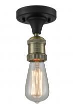  517-1C-BAB - Bare Bulb - 1 Light - 5 inch - Black Antique Brass - Semi-Flush Mount