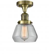  517-1CH-AB-G172 - Fulton - 1 Light - 7 inch - Antique Brass - Semi-Flush Mount