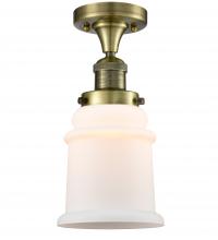  517-1CH-AB-G181 - Canton - 1 Light - 6 inch - Antique Brass - Semi-Flush Mount