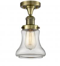  517-1CH-AB-G192 - Bellmont - 1 Light - 6 inch - Antique Brass - Semi-Flush Mount