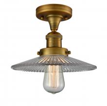  517-1CH-BB-G2 - Halophane - 1 Light - 9 inch - Brushed Brass - Semi-Flush Mount