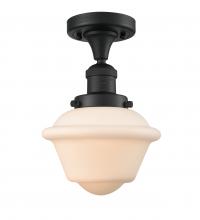  517-1CH-BK-G531 - Oxford - 1 Light - 8 inch - Matte Black - Semi-Flush Mount