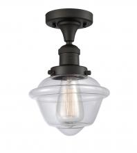  517-1CH-OB-G532 - Oxford - 1 Light - 8 inch - Oil Rubbed Bronze - Semi-Flush Mount