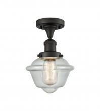  517-1CH-OB-G534 - Oxford - 1 Light - 8 inch - Oil Rubbed Bronze - Semi-Flush Mount