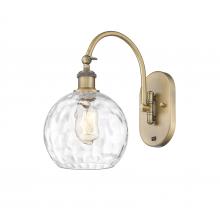 Innovations Lighting 518-1W-BB-G1215-8 - Athens Water Glass - 1 Light - 8 inch - Brushed Brass - Sconce