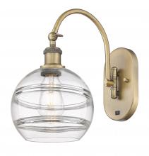  518-1W-BB-G556-8CL - Rochester - 1 Light - 8 inch - Brushed Brass - Sconce