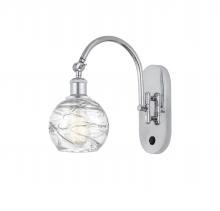  518-1W-PC-G1213-6 - Athens Deco Swirl - 1 Light - 6 inch - Polished Chrome - Sconce