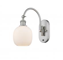  518-1W-SN-G101 - Belfast - 1 Light - 6 inch - Brushed Satin Nickel - Sconce