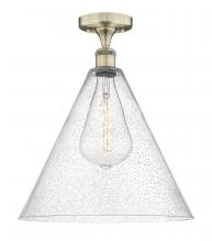  616-1F-AB-GBC-164 - Berkshire - 1 Light - 16 inch - Antique Brass - Semi-Flush Mount