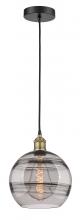  616-1P-BAB-G556-10SM - Rochester - 1 Light - 10 inch - Black Antique Brass - Cord hung - Mini Pendant