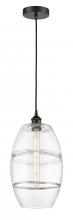  616-1P-BK-G557-10CL - Vaz - 1 Light - 10 inch - Matte Black - Cord hung - Mini Pendant