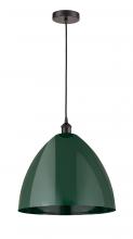 Innovations Lighting 616-1P-OB-MBD-16-GR - Plymouth - 1 Light - 16 inch - Oil Rubbed Bronze - Cord hung - Mini Pendant