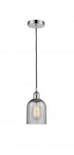  616-1P-PC-G257 - Caledonia - 1 Light - 5 inch - Polished Chrome - Cord hung - Mini Pendant