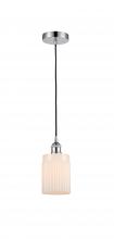  616-1P-PC-G341 - Hadley - 1 Light - 5 inch - Polished Chrome - Cord hung - Mini Pendant