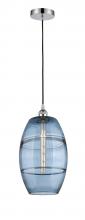  616-1P-PC-G557-10BL - Vaz - 1 Light - 10 inch - Polished Chrome - Cord hung - Mini Pendant