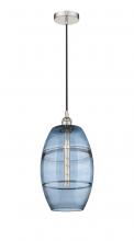  616-1P-PN-G557-10BL - Vaz - 1 Light - 10 inch - Polished Nickel - Cord hung - Mini Pendant