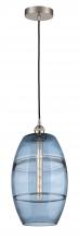  616-1P-SN-G557-10BL - Vaz - 1 Light - 10 inch - Brushed Satin Nickel - Cord hung - Mini Pendant