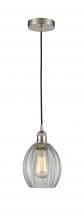  616-1P-SN-G82 - Eaton - 1 Light - 6 inch - Brushed Satin Nickel - Cord hung - Mini Pendant