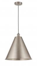  616-1P-SN-MBC-16-SN - Berkshire - 1 Light - 16 inch - Brushed Satin Nickel - Cord hung - Mini Pendant