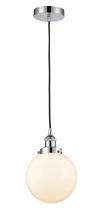  616-1PH-PC-G201-8 - Beacon - 1 Light - 8 inch - Polished Chrome - Cord hung - Mini Pendant