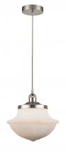  616-1PH-SN-G541 - Oxford - 1 Light - 12 inch - Satin Nickel - Mini Pendant