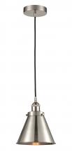  616-1PH-SN-M13-SN - Appalachian - 1 Light - 8 inch - Brushed Satin Nickel - Cord hung - Mini Pendant