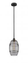  616-1S-BK-G557-8SM - Vaz - 1 Light - 8 inch - Matte Black - Cord hung - Mini Pendant