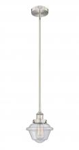  616-1SH-SN-G534 - Oxford - 1 Light - 7 inch - Brushed Satin Nickel - Cord hung - Mini Pendant