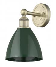 Innovations Lighting 616-1W-AB-MBD-75-GR - Plymouth - 1 Light - 8 inch - Antique Brass - Sconce