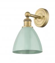 Innovations Lighting 616-1W-BB-MBD-75-SF - Plymouth - 1 Light - 8 inch - Brushed Brass - Sconce