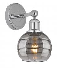  616-1W-PC-G556-6SM - Rochester - 1 Light - 6 inch - Polished Chrome - Sconce