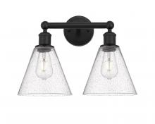  616-2W-BK-GBC-84 - Berkshire - 2 Light - 17 inch - Matte Black - Bath Vanity Light