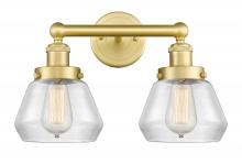  616-2W-SG-G172 - Fulton - 2 Light - 16 inch - Satin Gold - Bath Vanity Light