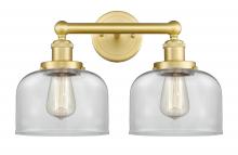  616-2W-SG-G72 - Bell - 2 Light - 17 inch - Satin Gold - Bath Vanity Light