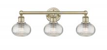  616-3W-AB-G555-6CL - Ithaca - 3 Light - 24 inch - Antique Brass - Bath Vanity Light