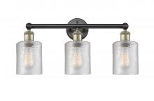  616-3W-BAB-G112 - Cobbleskill - 3 Light - 23 inch - Black Antique Brass - Bath Vanity Light