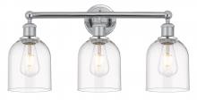  616-3W-PC-G558-6CL - Bella - 3 Light - 24 inch - Polished Chrome - Bath Vanity Light