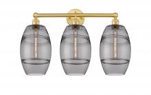  616-3W-SG-G557-8SM - Vaz - 3 Light - 26 inch - Satin Gold - Bath Vanity Light