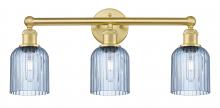  616-3W-SG-G559-5BL - Bridal Veil - 3 Light - 23 inch - Satin Gold - Bath Vanity Light