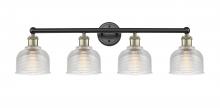  616-4W-BAB-G412 - Dayton - 4 Light - 33 inch - Black Antique Brass - Bath Vanity Light