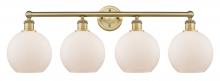 Innovations Lighting 616-4W-BB-G121-8 - Athens - 4 Light - 35 inch - Brushed Brass - Bath Vanity Light
