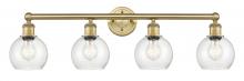 Innovations Lighting 616-4W-BB-G124-6 - Athens - 4 Light - 33 inch - Brushed Brass - Bath Vanity Light