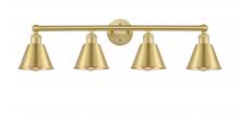  616-4W-SG-M8-SG - Smithfield - 4 Light - 34 inch - Satin Gold - Bath Vanity Light