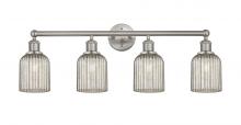  616-4W-SN-G559-5ME - Bridal Veil - 4 Light - 32 inch - Brushed Satin Nickel - Bath Vanity Light